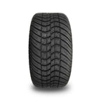 Tire with tread pattern on a white background
